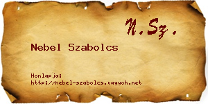 Nebel Szabolcs névjegykártya